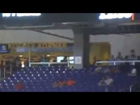 First Pitch at the Marlins Game