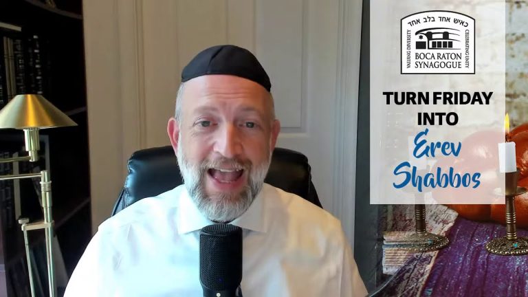 Turn Friday into Erev Shabbos (Part 50): Thought, Speech and Action