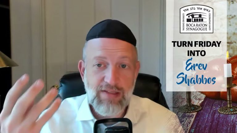 Turn Friday into Erev Shabbos (Part 52): Everything L’Kavod Shabbos