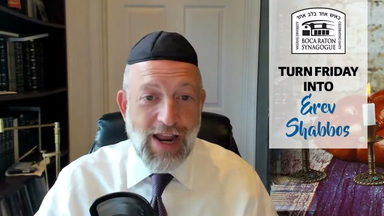 Turn Friday into Erev Shabbos (Part 54): Cleanse and Purge