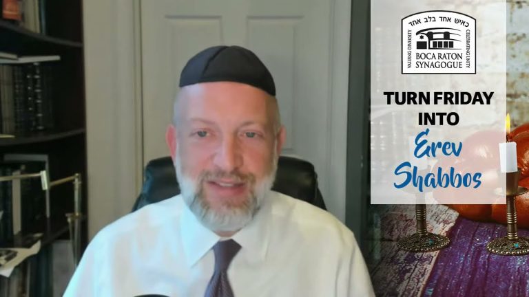 Turn Friday into Erev Shabbos (Part 59): Shabbos Serenity