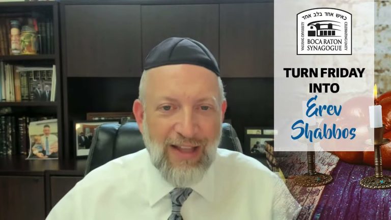 Turn Friday into Erev Shabbos (Part 62): Shabbos is Botox