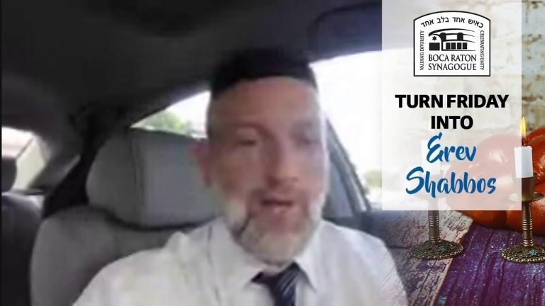Turn Friday into Erev Shabbos (Part 64):  Shabbos Comforts and Shabbos Elevates