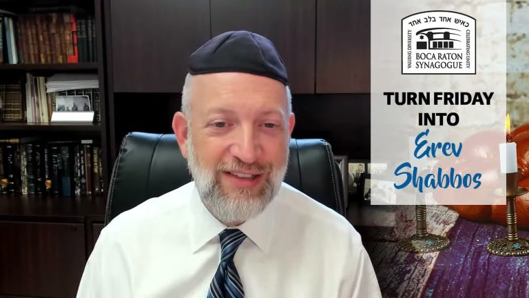 Turn Friday into Erev Shabbos (Part 71): Shabbos is the Next Holiday