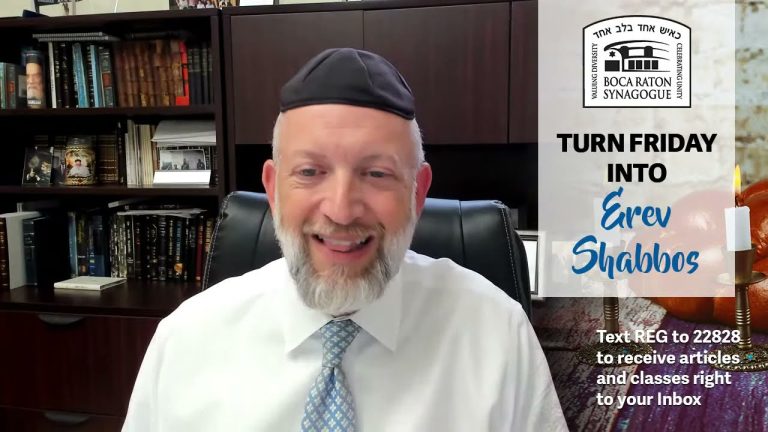 Turn Friday into Erev Shabbos (Part 77):  In Your Heart and Your Home