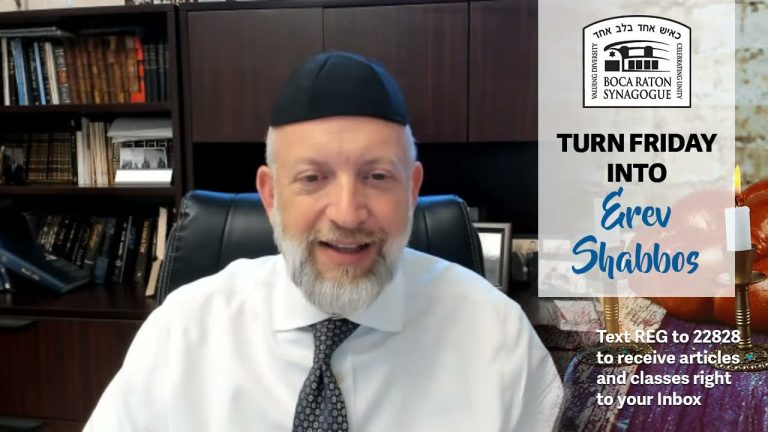 Turn Friday into Erev Shabbos (Part 83):  Finding Redemption in Shabbos