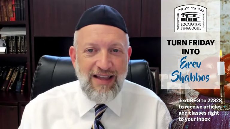 Turn Friday into Erev Shabbos (Part 87): Shabbos is Healing