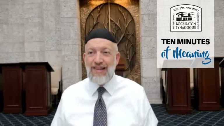 Ten Minutes of Meaning (Part 151): Honoring Torah