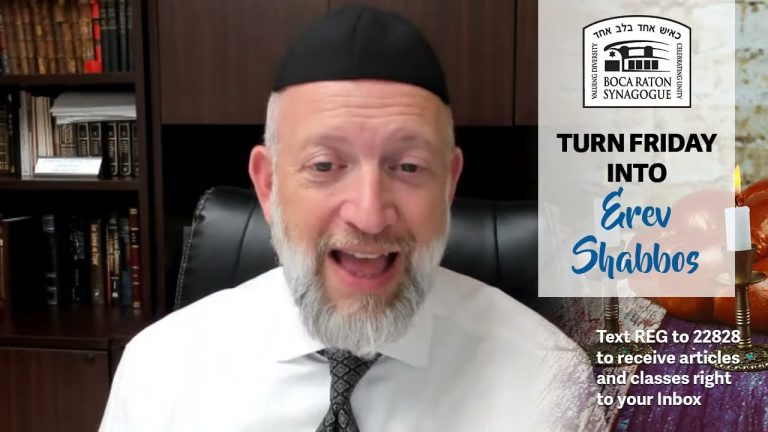 Turn Friday into Erev Shabbos (Part 88): Bringing the Light From Shabbos to the Whole Week