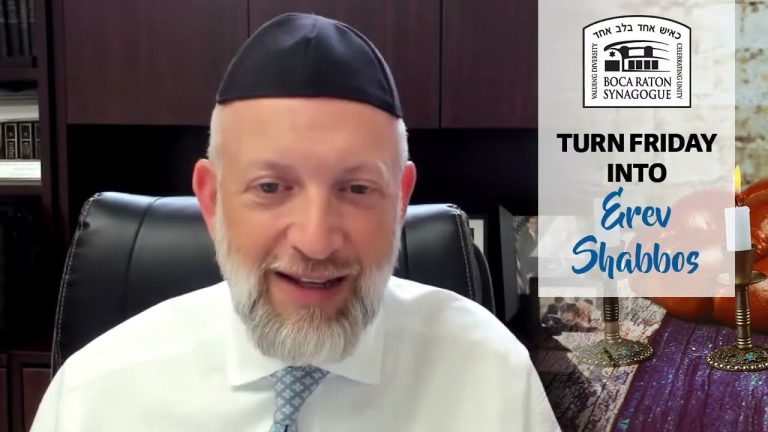Turn Friday into Erev Shabbos (Part 97):  Shabbos and Humility