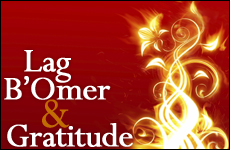 Lag B’Omer & Gratitude
