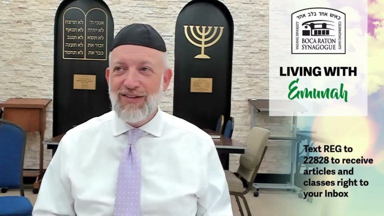 Living With Emunah (Part 240): Simcha and Churban