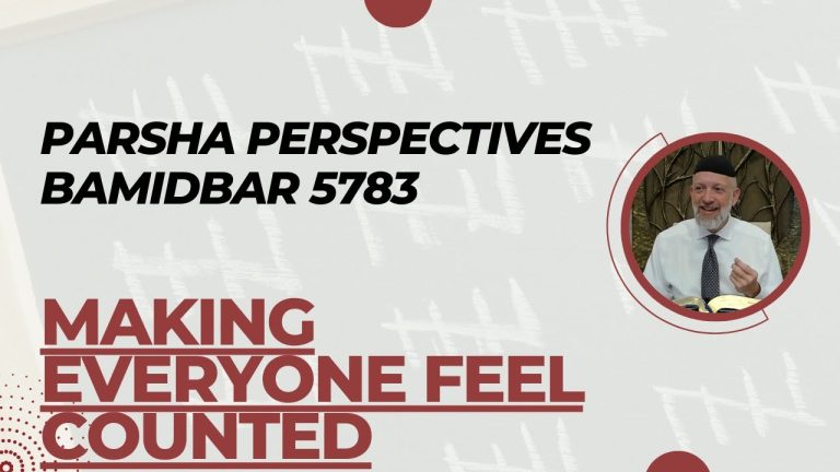 Bamidbar: Making Everyone Feel Counted
