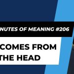 Ten Minutes of Meaning (Part 206): All Comes from the Head