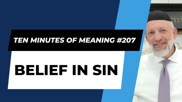 Ten Minutes of Meaning (Part 207):  Belief in Sin