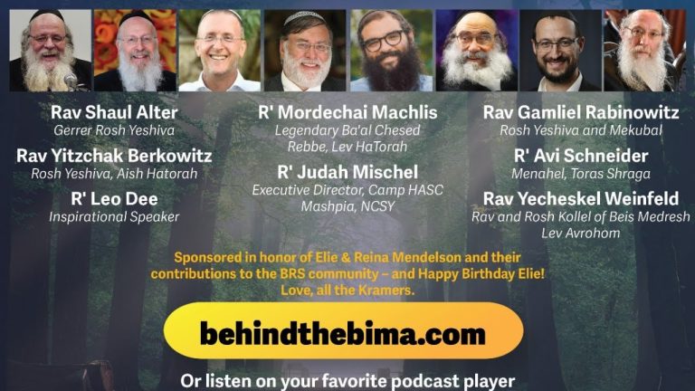 #133: Behind the Bima – Special Elul Edition