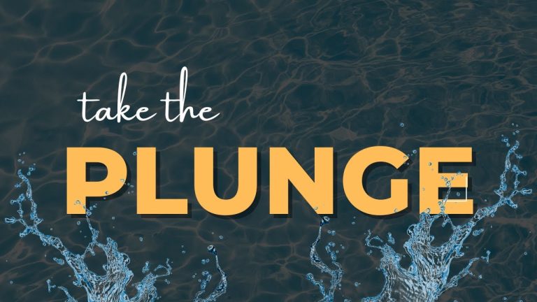 Living With Emunah (Part 319):  Take the Plunge