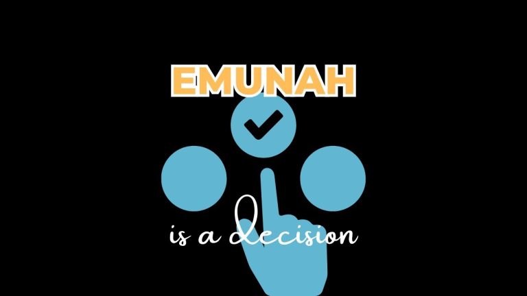 Living With Emunah (Part 322): Emunah is a Decision