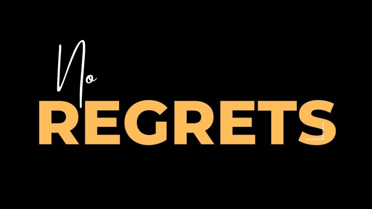 Living With Emunah (Part 328): No Regrets
