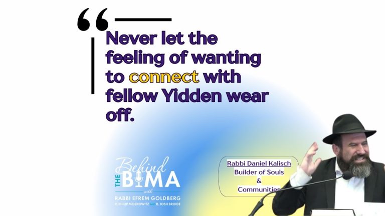 Rabbi Daniel Kalish, tapping into the magic of Waterbury (Behind the Bima #174)