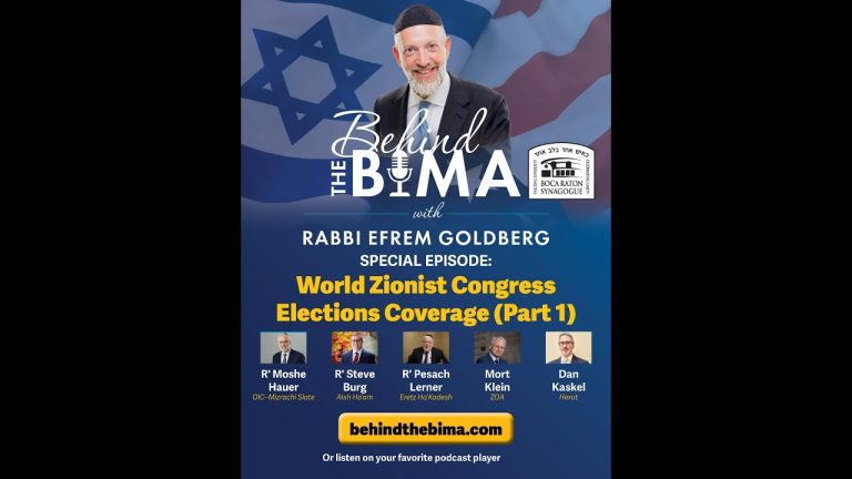 World Zionist Congress Elections Coverage – Part 1 (Behind the Bima #176)
