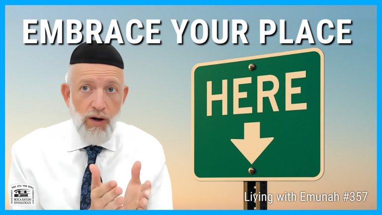 Living With Emunah (Part 357): What is Your Mission in Your Matzav?