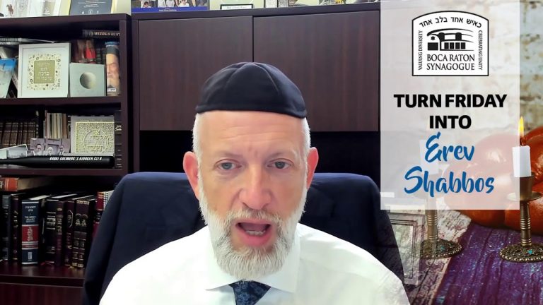 Turn Friday into Erev Shabbos #235 – Creating Rest