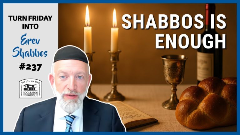 Turn Friday into Erev Shabbos #237- On Shabbos, We Have Everything