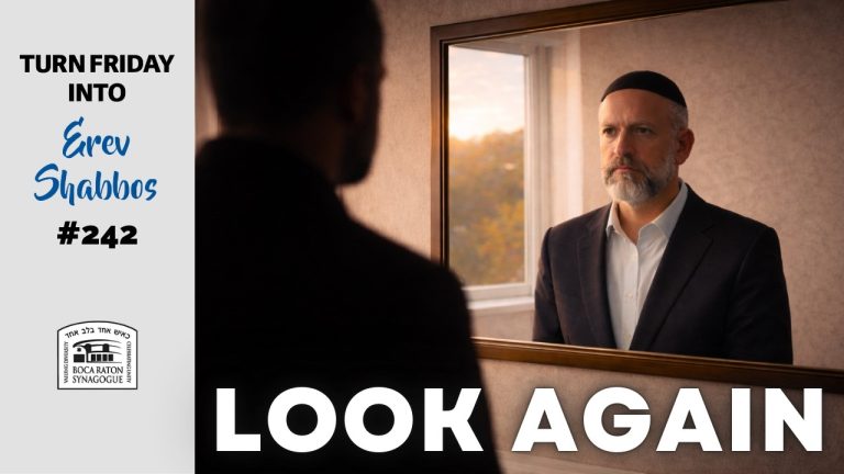 Turn Friday into Erev Shabbos #242 – Friday Reflects on the Whole Week