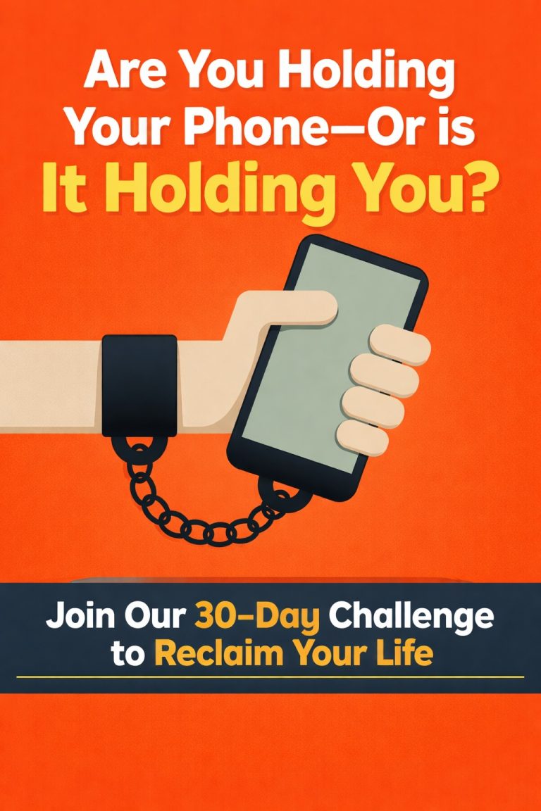 Are You Holding Your Phone or Is It Holding You? Our 30-Day Challenge to Reclaim Your Life