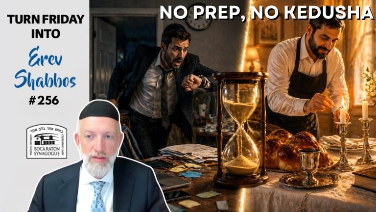 Turn Friday into Erev Shabbos #256 – No Holiness Without Preparation