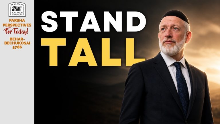 Behar/Bechukosai: Stand as Tall, Upright, Proud Jews